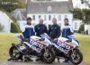 De gauche à droite : Guy Martin, Hector Neil, Philip Neil et William Dunlop
