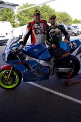 Mickael Bousseau et Thierry Blasco sur la Yamaha 1000 FZR 