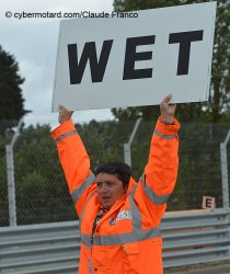 Une piste déclarée « wet »