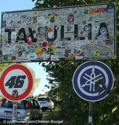 A Tavullia, la limitation de vitesse est fixée à ...46 km/h !