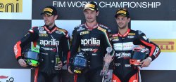 Cette photo illustre la domination des Aprilia en ce début de saison 2013