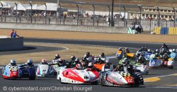 Chaud le Dunlop au premier tour en side car