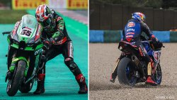 Jonahtan Rea et Toprak Razgatlioglu à la faute en course 1