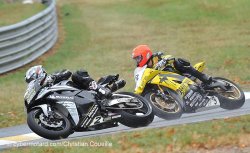 Gros baston Gines –Bulle en 1ère manche supersport