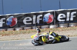 Thibault Bertin conclut la saison du trophée Pirelli sur une chute 