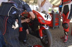 Après 3 tours, chute de la 91