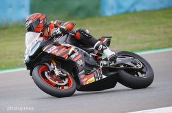 La première Twinmax, l'Aprilia 660RS de Patrick Blanchet