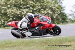 Philippe Dolat avec un proto MV Agusta et un moteur 650 Suzuki