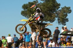 Sébastien Pourcel au pied du podium final de l'Elite MX1 2016