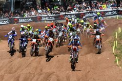 Départ de la manche 2 du Juniors à Bitche