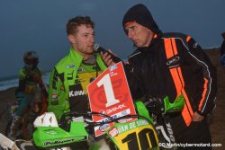 Axel Van de Sande retrouve le podium et la plaque rouge de leader à Hossegor