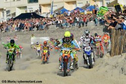 Holeshot de la Finale du Beach Cross 2017 pour Jérémy Hauquier