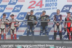 le podium final du championnat Mondial side car 2013