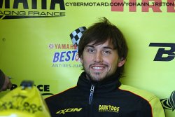 Louis Bulle était en tete du championnat de France 600 Supersport.
