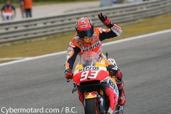 Marc Marquez droit comme un I !