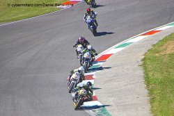 Samedi, course 1, Baptiste Vaucher en tête