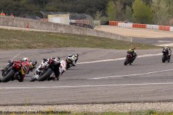 Course 2, et derrière la chasse s'organise sur le toboggan des Cévennes