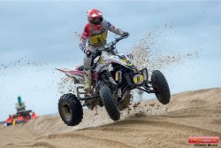 Enfin le premier podium pour Benoît Béroudiaux lors de la Ronde des Sables Quad d'Hossegor-Capbreton 2018