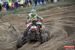 Mike Van Grinsven arrêté par un problème électrique à la Ronde des Sables Quad de Loon-Plage 2018