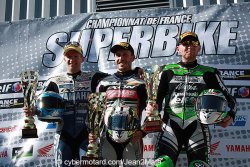 Podium de la manche 2 du superbike !
