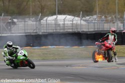 La solitude du pilote en feu !