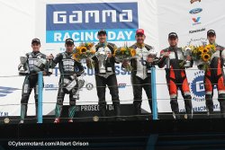 Podium de la course d'Assen