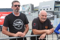 Philippe Gallerne (à droite) et Christophe Darras en spectateurs