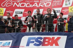 Podium F2 1ère course (samedi)