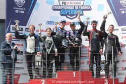 Podium course 3, dimanche après-midi