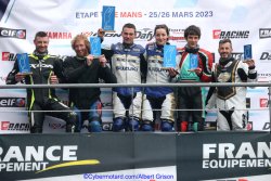 Podium F2 troisième course du dimanche 26 mars 2023