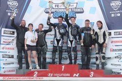 Podium F2 1ere course, samedi soir