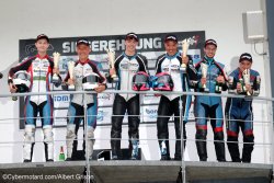 Podium IDM Sprint Race (samedi)