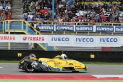 Olivier Dichamp et Vincent Peugeot sur la piste d'Assen
