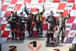 Podium général du samedi, historique !