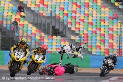 Chute spectaculaire de Lucas Mahias