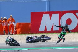 Des chutes à gogo à Misano