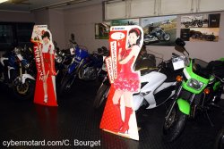 Dans les "grandes" concessions, ce sont des vendeuses en...carton !