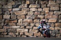 Loris Baz au pied du mur en Espagne
