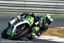 3e pole position de G.Leblanc au Vigeant sur sa Kawasaki