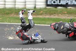 Chute de Matthieu Lussiana.
