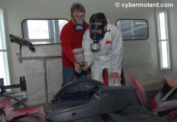 Une cabine de peinture entièrement automatisée