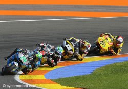 Morbidelli en tête d'un quatuor de pilotes