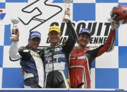 Podium du Vigeant (Photo de Gérard Délio - Photopress)