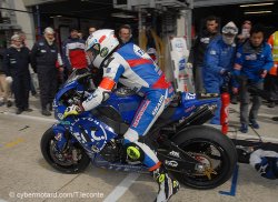 24H moto > samedi > 16H15 > La Honda N°5 la plus rapide sous la pluie.