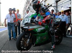Après 3 heures de course un problème d'étrier
