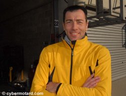 David Morillon 3e pilote sur l'Aprilia N°35