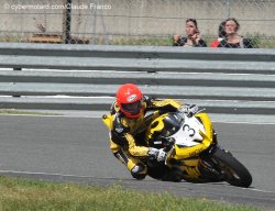 Cavalier seul de Louis Bulle en 2e manche supersport