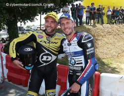 Une photo qui résume la confrontation du w.e. de Pau en superbike
