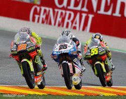 le tiercé de la finale du GP 125 de Valencia dans le désordre : Terol, Vinales et Faubel