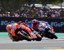 Petrucci dans le sillage de Marc Marquez